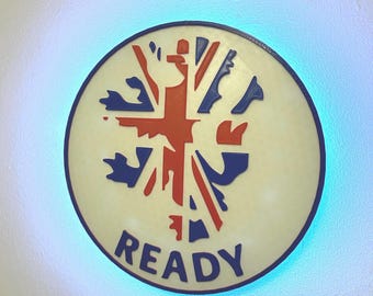 Logo leone luminoso da 10" pronto per bar, pub, casa, garage