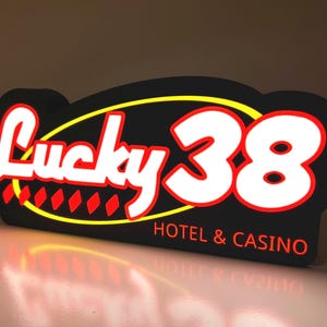 12” Lucky 38 LED Lamp Fallout New Vegas