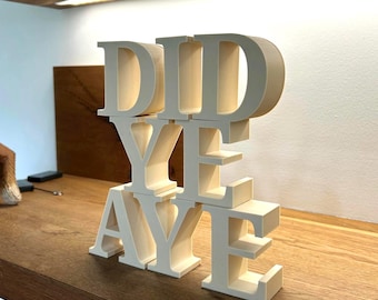 Did Ye Aye? Blocks Scottish Home Decoration