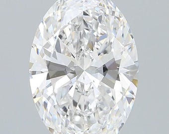 IGI Certified Oval Lab Grown Diamond: VVS Clarity, D/E/F Color