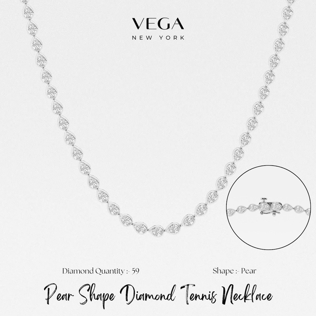 Pear Shape Diamond Chain Bracelet main image 1
