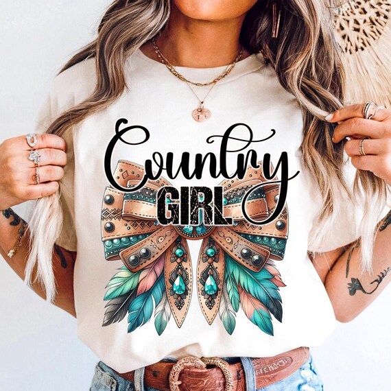 Country Girl PNG Design Cowboy Country PNG Files  Sublimation PNG Shirt Png Tshirt Digital png Download