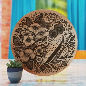 Round Charcuterie Board Laser Cut File, Cutting Board Svg, Snack Board Laser Design, Wine Board Laser Svg, Charcuterie Board Svg