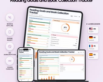 Reading Goals and Book Collection with Genre Goals, Format Goals, Wish List Cost