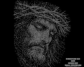 Religious Rhinestone Template, Jesus Pattern, Christian Design - Etsy