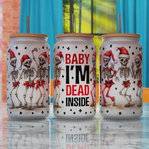 Christmas Sublimation Design PNG, Christmas 16oz Libbey Can Sublimaton Design, Libbey Glass Template PNG, Libbey Glass Can Design