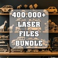 Laser Cut Files Mega Bundle, 2D 3D Cnc Files Bundle, Laser Svg Bundle, 400.000 SVG & DXF Designs For Crafting
