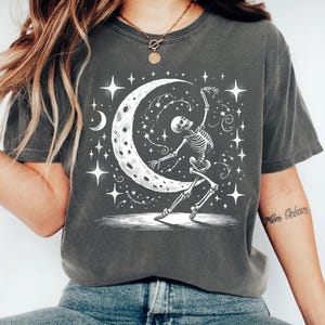 Dancing Skeleton shirt Png, Halloween Sublimation Designs, Dancer Skeleton Shirt Design, Vintage Shirt Png