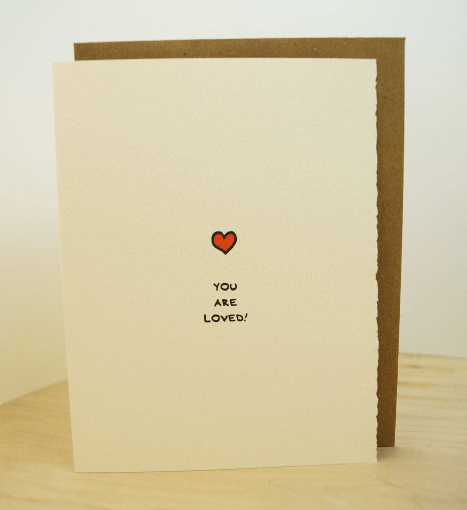 love card greeting card cute adorable valentine heart valentines day paper made in canada toronto feelings