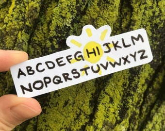 Alphabet Sticker | The alphabet has been saying hi to you this whole time!