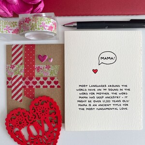 La mayoría de los idiomas del mundo... Tarjeta del Día de la Madre Lindos deseos Dulces para su mamá Adorable Hecho en Canadá Datos de Toronto