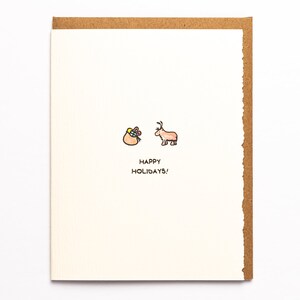 Joyeuses fêtes ! Carte de Noël renne joyeuses fêtes Papier mignon fabriqué au Canada renne simple de Toronto, père Noël joyeuses fêtes