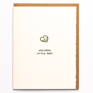 Welcome, Little One! Greeting Card Cute Adorable paper made in Canada Toronto illustration new baby newborn baby socks stationery expecting