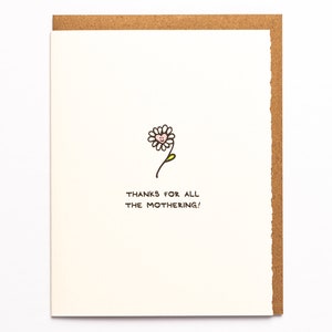Cartão de felicitações para o dia das mães, margarida maternal, positividade, agradável, doce para sua mãe, irmã, amiga, adorável, feito no Canadá, atacado em Toronto, fofo