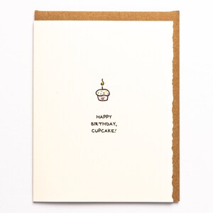 Feliz aniversário, cartão de cupcake, lindos desejos de aniversário, doce para sua mãe, irmã, amiga, adorável, borda, feito no Canadá, Toronto, atacado, crianças