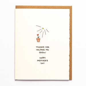Carte pour la fête des mères, jolie plante en pot nature, douce pour sa maman, adorable fabriquée à Toronto, Canada, croissance, culture, soleil, jardinage