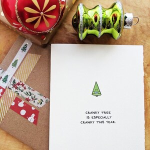 Cranky Tree ist besonders verschroben | Grußkarte Weihnachten | Covid Grußkarte | Weihnachtskarte, made in Canada, Liebe, niedlich, nett