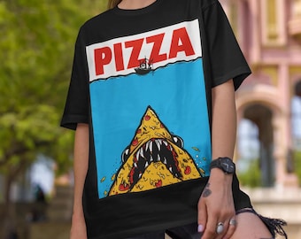 Pizza Movie Unisex T-Shirt, Men's and Women's Clothing, Hoodies, Sweaters, Jaws Movie