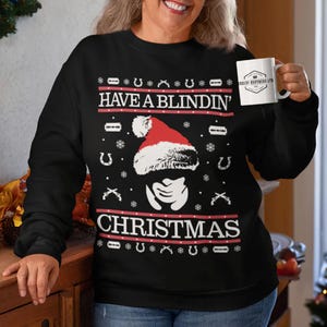 Sudadera Navideña Peaky Blinders 'Merry Fooking Christmas' - Unisex, 80% Algodón 20% Poliéster, Diseño Divertido