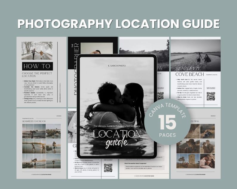 Location Guide Layout Photography Location Guide: Client Template, Editable Canva Design - Etsy