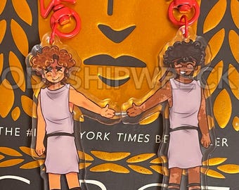 Odysseus and Polites Magnetic Keychains: Odyssey Inspired Gift