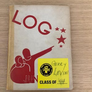 The Log James Madison High School JMHS January 1944 Class Yearbook Brooklyn NY, Vintage Yearbook