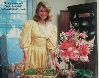 Vintage 80er Kochbuch, Martha Stewart&#39;s Hors d&#39;Oeuvres Erste Auflage Erstdruck 1984 Hardover Ohne Schutzumschlag