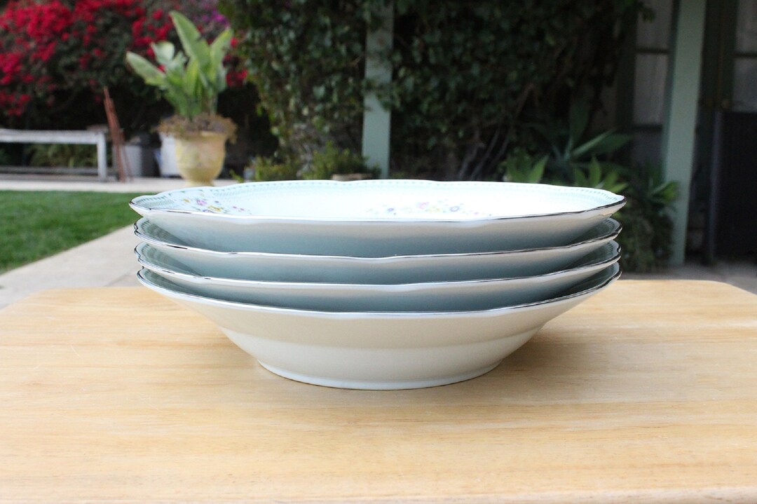 Vintage Ceramic Salad Plates 4 Plates Etsy