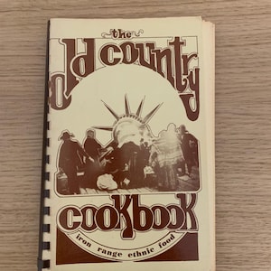 Vintage kookboek jaren 80, kookboek van het oude land, etnisch kookboek Iron Range 1983, zeldzame vondst, retro kookboek, oude recepten, uniek kookboek