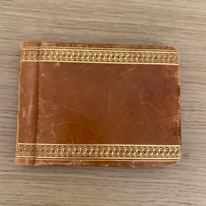 Vintage School Agenda, Vintage Leather Agenda, Vintage Notebook, Vintage Guest Book