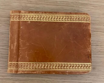 Vintage Schul Agenda, Vintage Leder Agenda, Vintage Notizbuch, Vintage Gästebuch