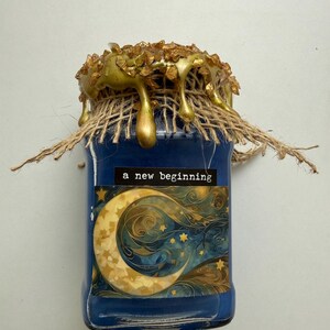 Handmade New Beginning Potion Bottle | Fantasy Witchcraft Elixir Decor