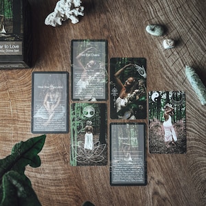 Set van twee orakeldecks "From Fear to Love: The Road to Your Divine Self" - goddelijk vrouwelijk en mannelijk