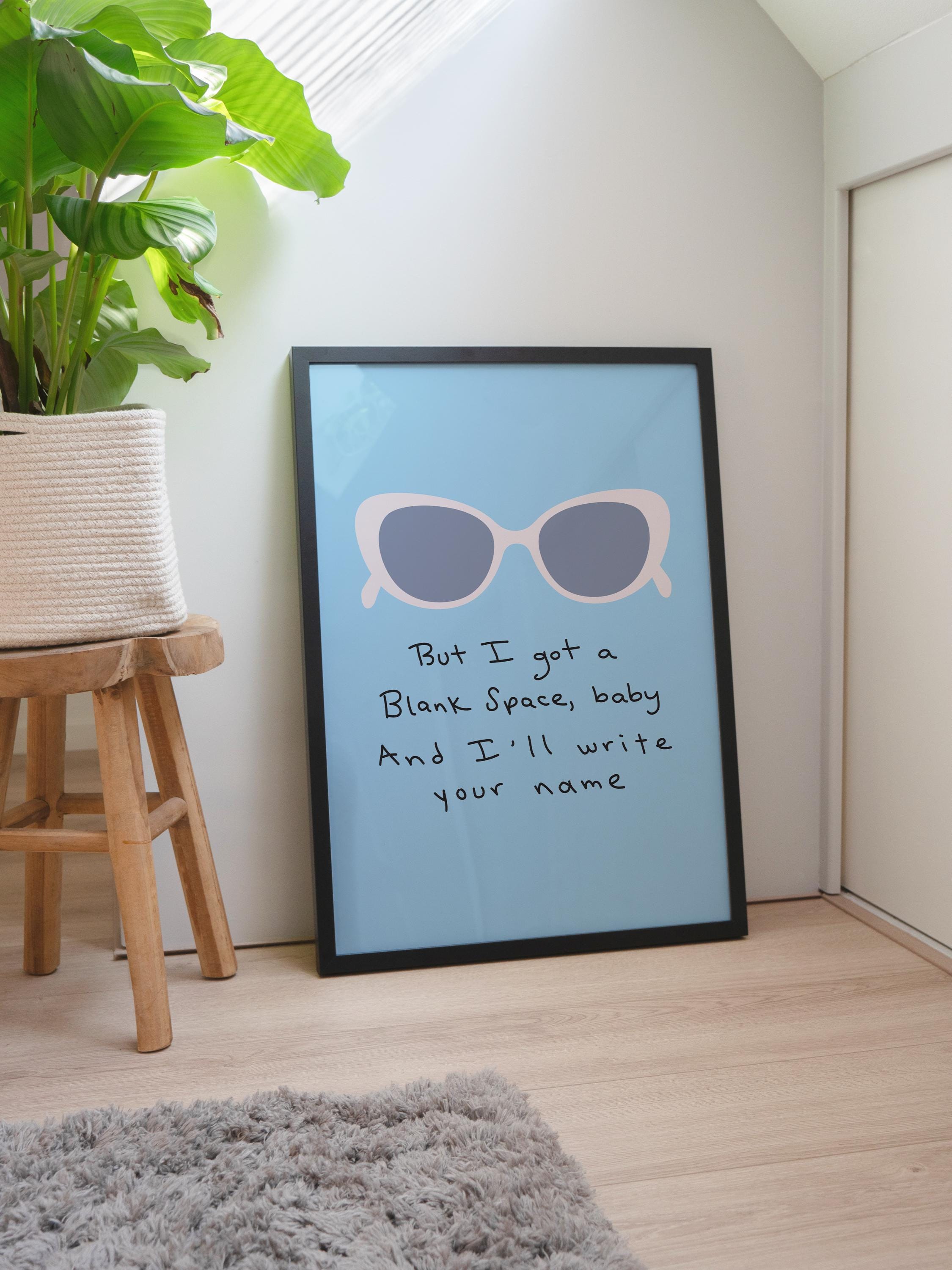 Blank space lyrics - Etsy 日本