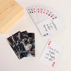 Alternativa al libro degli ospiti per matrimonio, carte da gioco per matrimonio, carte da gioco con immagine personalizzata, carte da poker per matrimonio, regalo fotografico, bomboniera per matrimonio unica