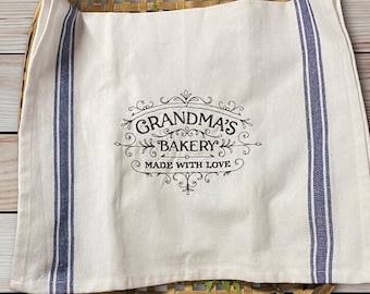 Grandma’s bakery decorative kitchen tea towel