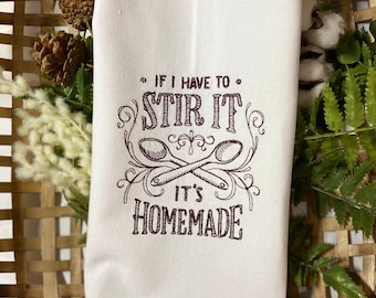 Funny decorative kitchen tea towel, bakers gift for women, new home gift for daughter, hangry gifts, new apartment hand towels