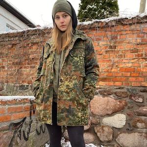 Flecktarn rain jacket sales