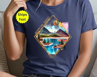 Scenic Mountain Graphic Tee: Nature Lover Gift