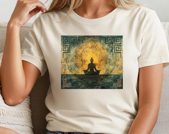 Camiseta de meditación consciente: prenda de yoga unisex, regalo zen espiritual
