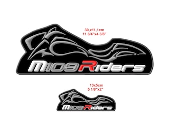 M109R Boulevard Riders Iron-On Patch (2pcs)