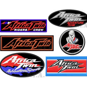 Toppa ricamata termoadesiva Africa Twin, regalo per fan Honda e proprietari