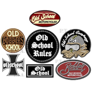 Bobber. Veste thermocollante PATCH Aufnäher for riders Old School Motorcycles