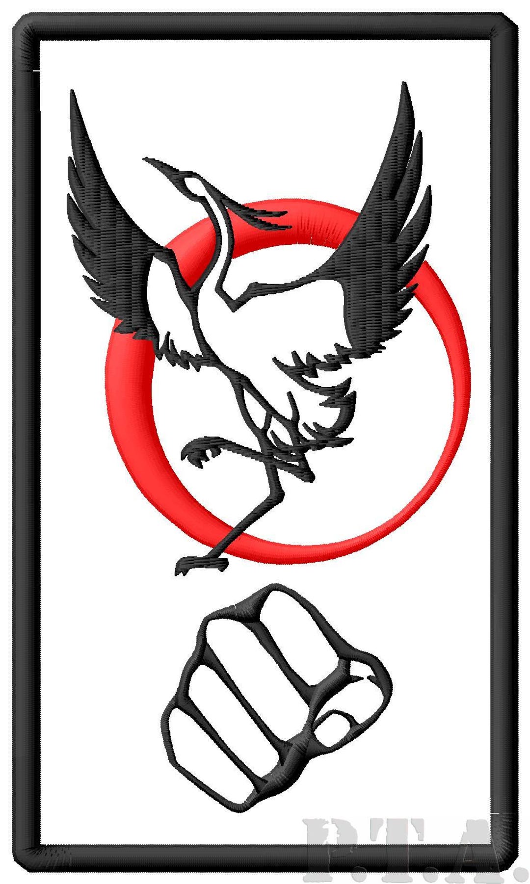 White Crane Fist Iron On Patch Aufnäher Parche Brodé Patche Toppa White Crane Fist Iron On Patch Aufnäher Parche Brodé Patche Toppa