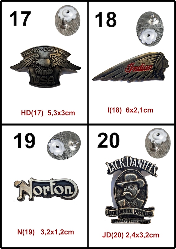 Pin's Concessionnaire Moto/Auto Doré - Émail, Rare, Vintage Biker
