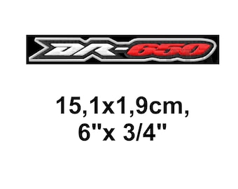 DR-650 Iron-on PATCH, Suzuki Fan Gift
