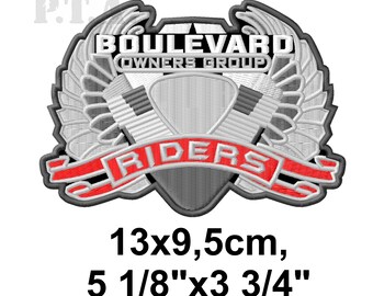 Boulevard Riders OG Iron-on PATCH, Suzuki Bikers Gift