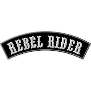 Born to be Wild Top Rocker XL iron-on PATCH Aufnäher Parche brodé patche toppa motorcycle rider biker vest jacket