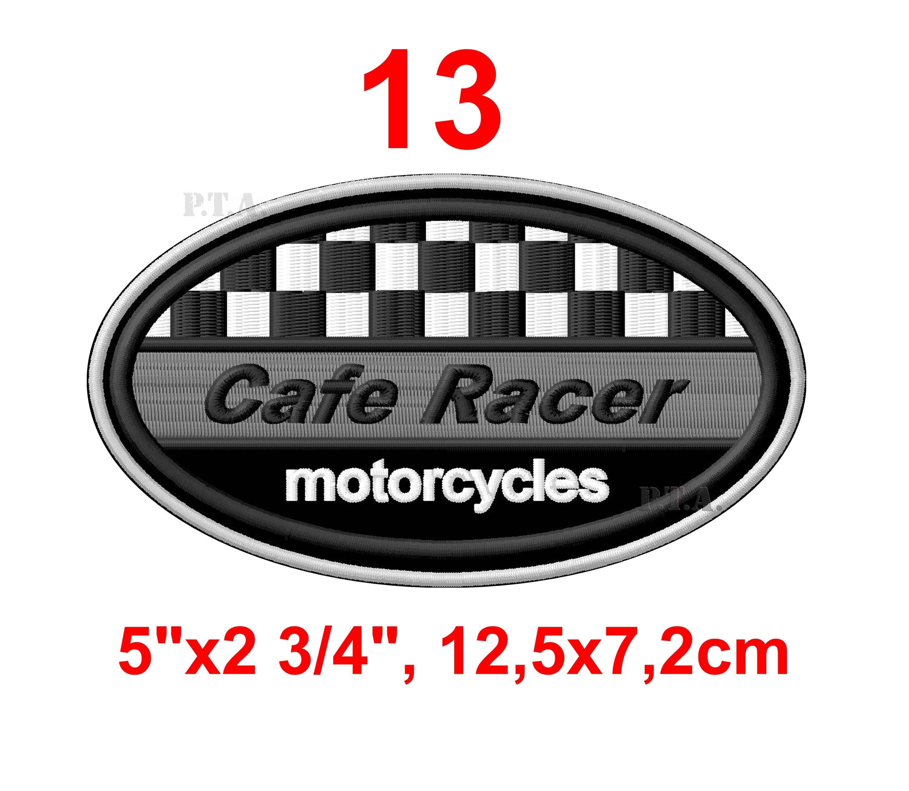 Café Racer British Bikers Motorcycle Vintage AJS Embroidered Iron Sew - Foto 9