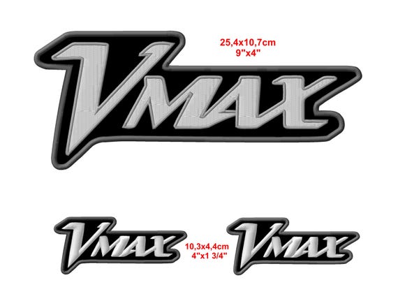 Vmax Motorcycle Iron-on Patch Set, Yamaha Biker Patches - Etsy